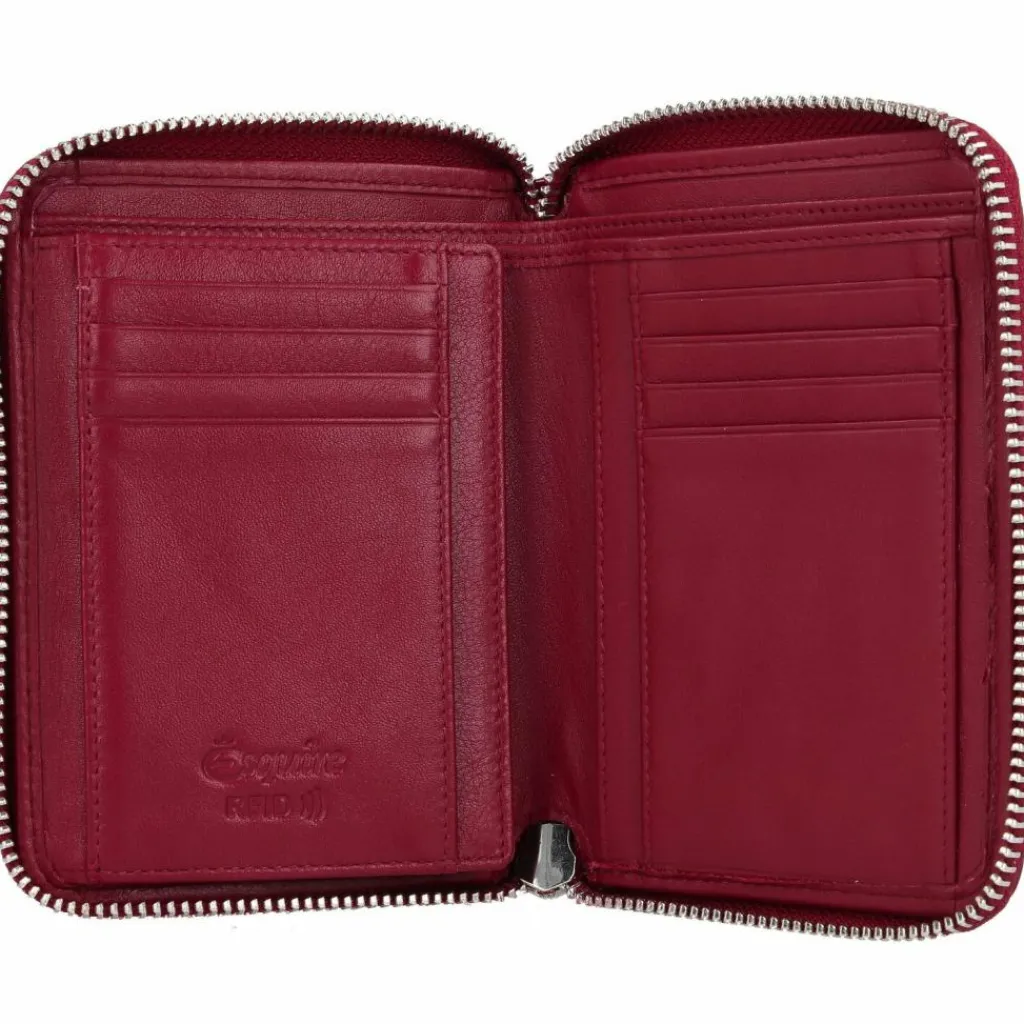 Online Esquire Nizza Geldbörse RFID Schutz Leder 15.5 cm rot