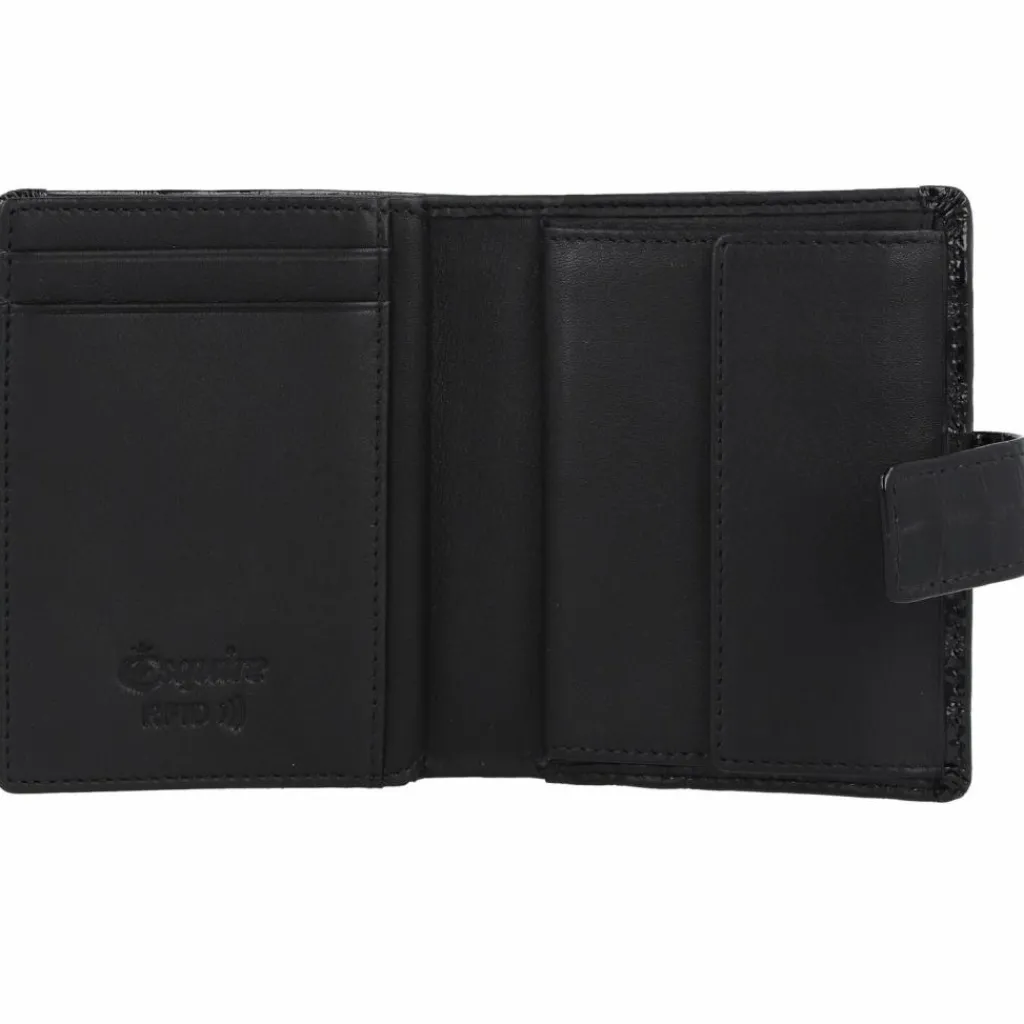 Esquire Nizza Geldbörse RFID Schutz Leder 9.5 cm schwarz