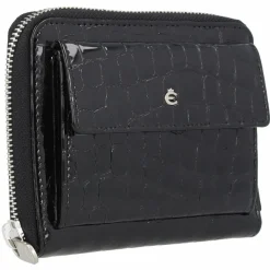 Esquire Damengeldbörsen Querformat<Nizza Geldbörse RFID Schutz Leder 15.5 cm schwarz