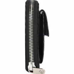 Esquire Damengeldbörsen Querformat<Nizza Geldbörse RFID Schutz Leder 15.5 cm schwarz
