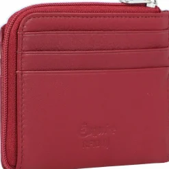 Esquire Visitenkartenetuis<Oslo Kreditkartenetui RFID Leder 10,5 cm rot