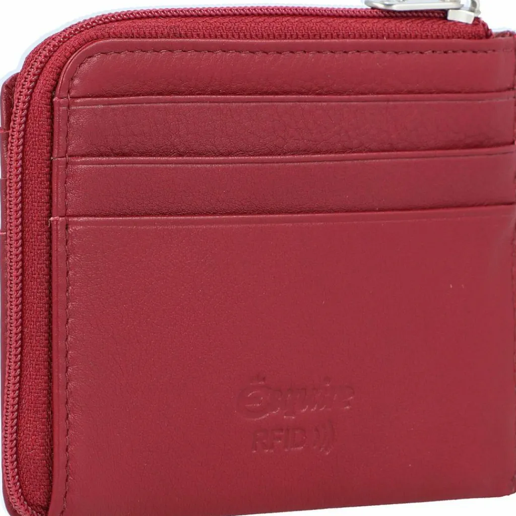 Esquire Visitenkartenetuis<Oslo Kreditkartenetui RFID Leder 10,5 cm rot