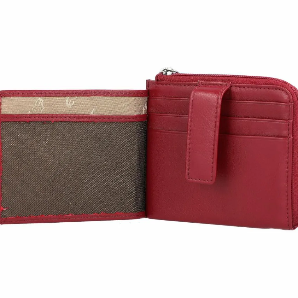 Esquire Visitenkartenetuis<Oslo Kreditkartenetui RFID Leder 10,5 cm rot