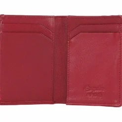 Clearance Esquire Oslo Kreditkartenetui RFID Leder 7,5 cm rot