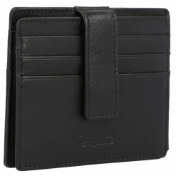 Outlet Esquire Oslo Nappa Kreditkartenetui RFID Leder 9,5 cm schwarz