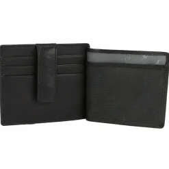 Outlet Esquire Oslo Nappa Kreditkartenetui RFID Leder 9,5 cm schwarz