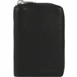 Esquire Damengeldbörsen Hochformat<Oslo Texas Geldbörse RFID Leder 8 cm schwarz