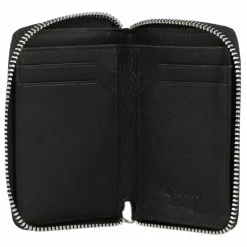 Esquire Damengeldbörsen Hochformat<Oslo Texas Geldbörse RFID Leder 8 cm schwarz