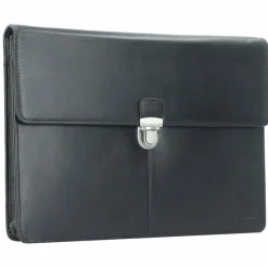 Discount Esquire Oxford Collegemappe Leder 35 cm schwarz