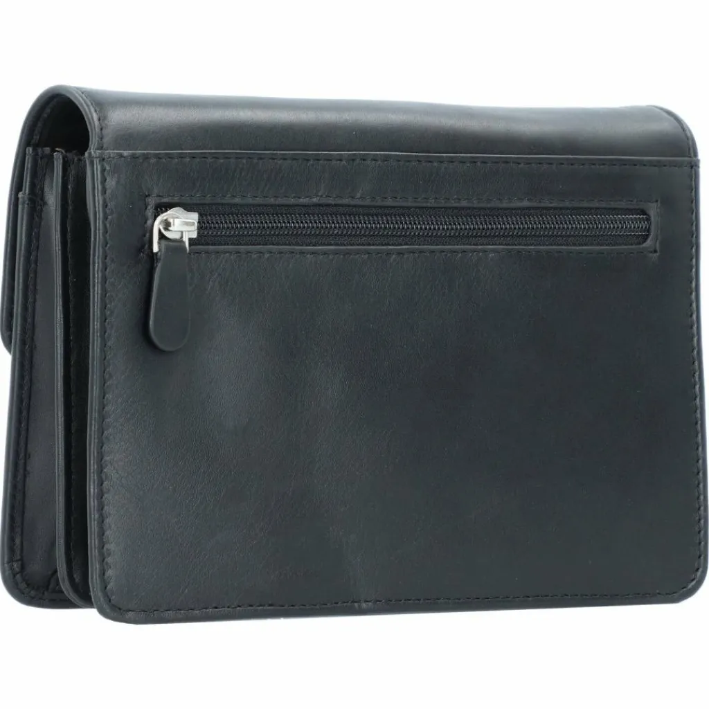 Hot Esquire Oxford Handgelenktasche Leder 24 cm schwarz