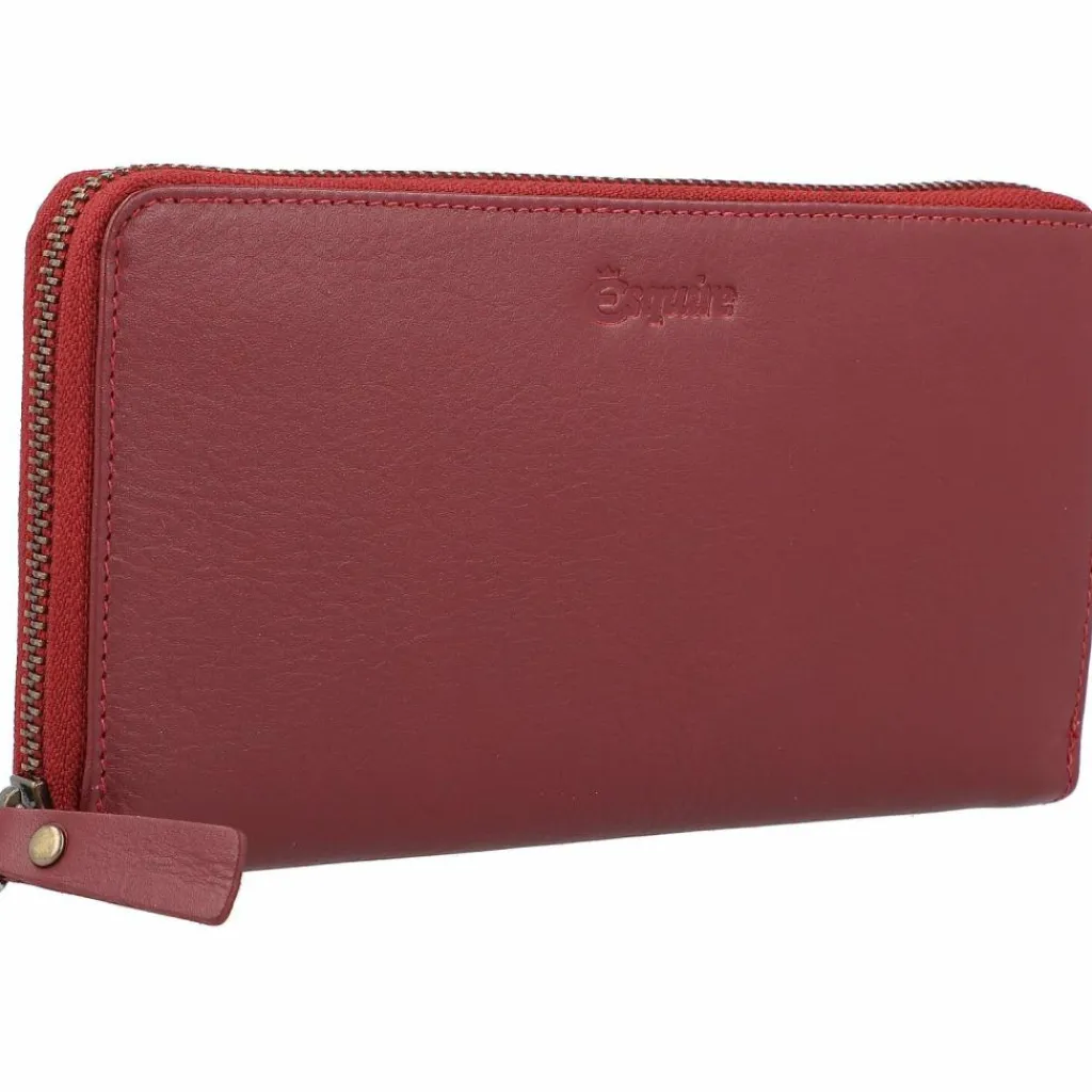 Hot Esquire Peru Geldbörse RFID Leder 19 cm rot