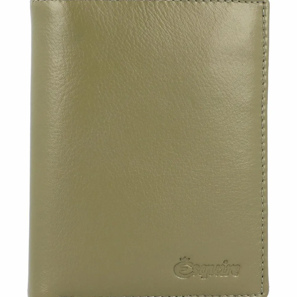 Esquire Damengeldbörsen Hochformat<Peru Geldbörse RFID Leder 9,5 cm olive
