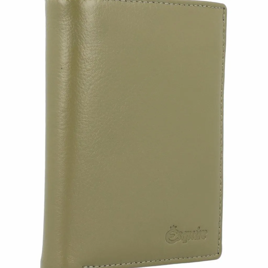 Esquire Damengeldbörsen Hochformat<Peru Geldbörse RFID Leder 9,5 cm olive