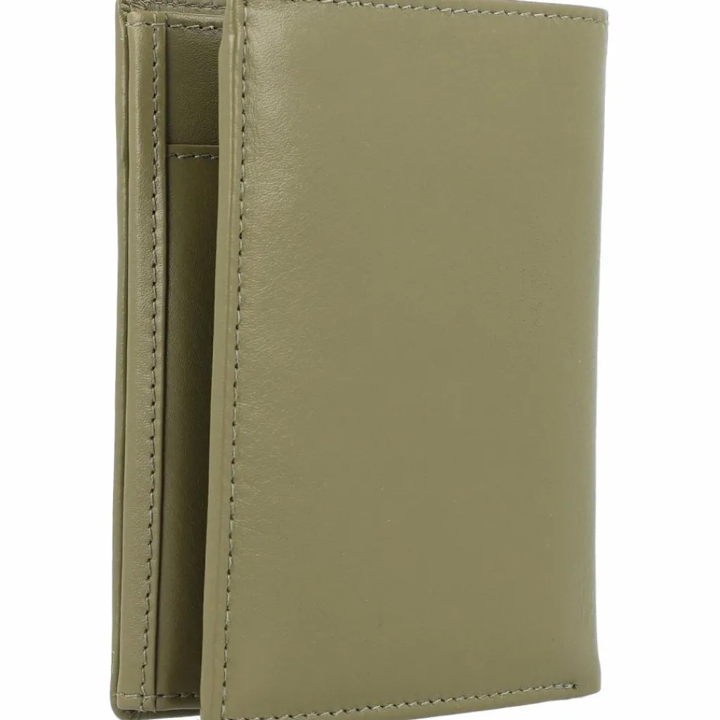 Esquire Damengeldbörsen Hochformat<Peru Geldbörse RFID Leder 9,5 cm olive