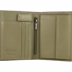 Esquire Damengeldbörsen Hochformat<Peru Geldbörse RFID Leder 9,5 cm olive