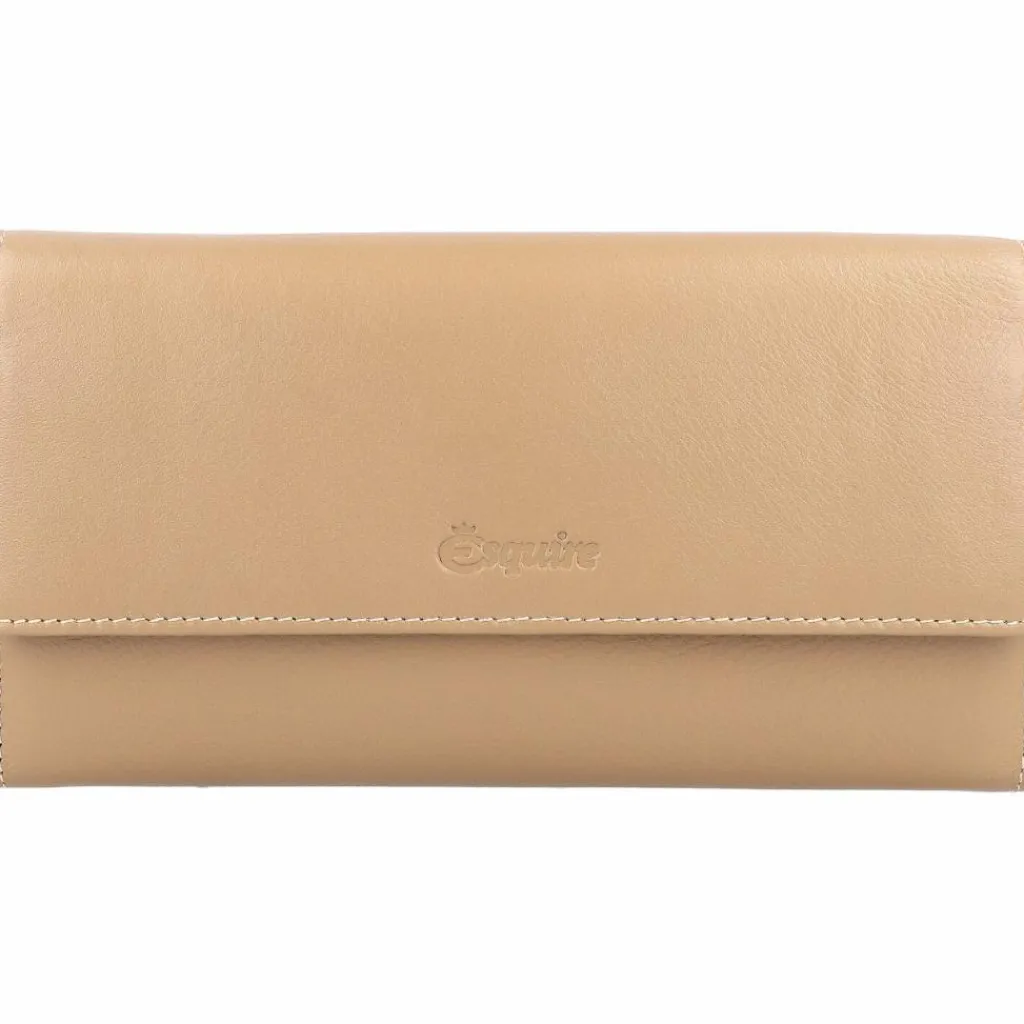 Outlet Esquire Peru Geldbörse RFID Leder 18,5 cm taupe