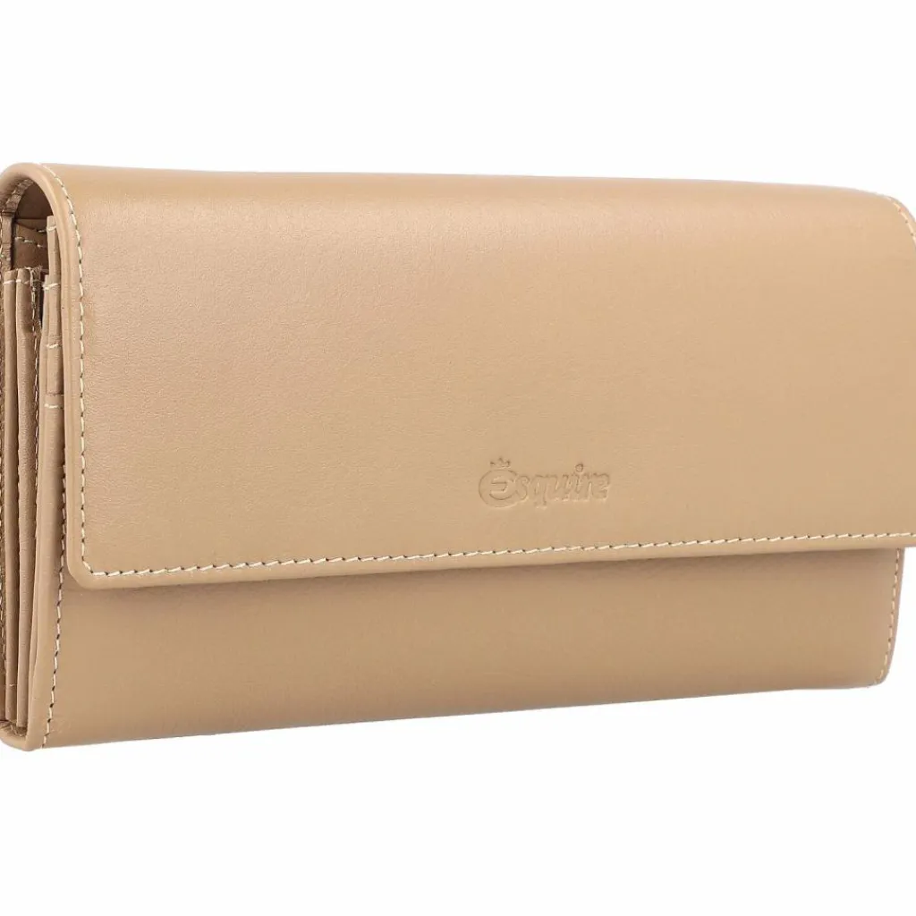 Outlet Esquire Peru Geldbörse RFID Leder 18,5 cm taupe