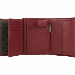 Esquire Damengeldbörsen Hochformat<Peru Geldbörse RFID Leder 9,5 cm rot