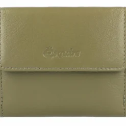 Esquire Damengeldbörsen Querformat<Peru Geldbörse RFID Leder 10 cm olive