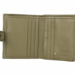 Esquire Damengeldbörsen Querformat<Peru Geldbörse RFID Leder 10 cm olive