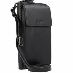 Outlet Esquire Peru Handytasche Leder 10 cm schwarz