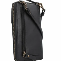 Outlet Esquire Peru Handytasche Leder 10 cm schwarz