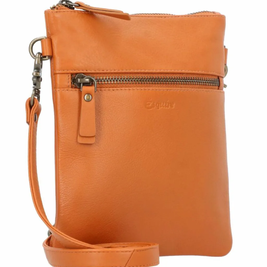 Esquire Umhängetaschen<Peru Umhängetasche Leder 17 cm cognac