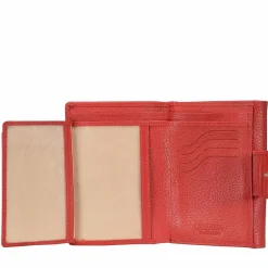 Esquire Damengeldbörsen Querformat<Primavera Geldbörse Leder 14 cm rot