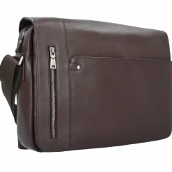 Esquire Messenger Bags|Laptoptaschen<Sydney Messenger Leder 40 cm Laptopfach braun