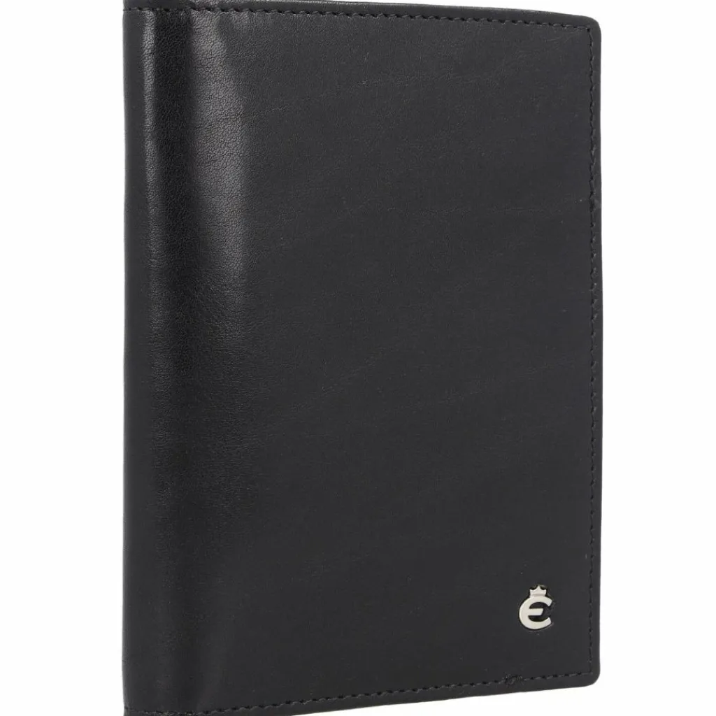 New Esquire Toscana Ausweisetui RFID Schutz Leder 9 cm schwarz