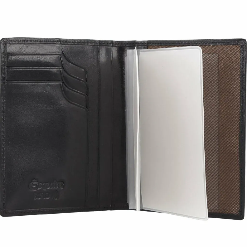 New Esquire Toscana Ausweisetui RFID Schutz Leder 9 cm schwarz