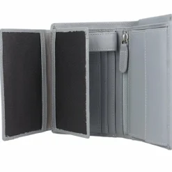 Esquire Damengeldbörsen Hochformat<Viktoria Geldbörse RFID Leder 10 cm grau