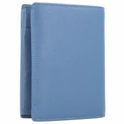 Hot Esquire Viktoria Geldbörse RFID Leder 10 cm taubenblau