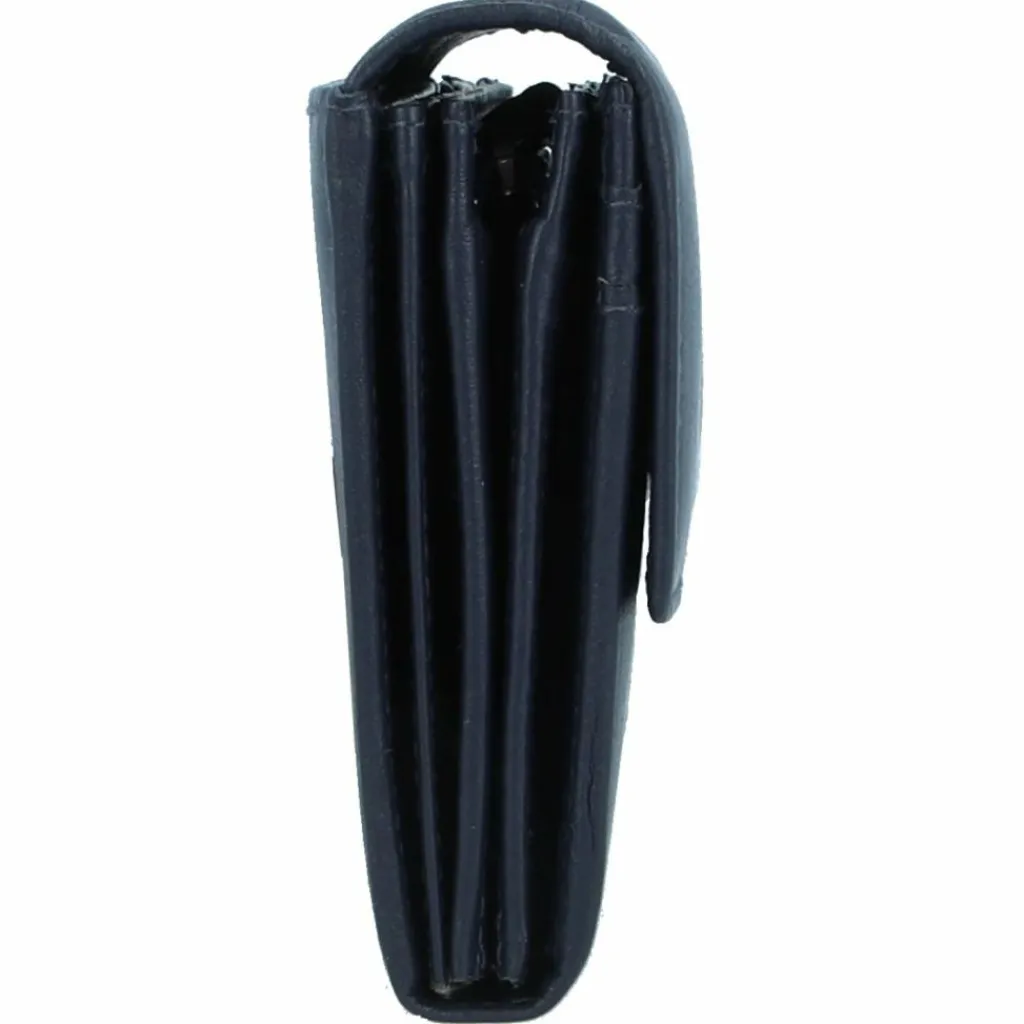 Esquire Damengeldbörsen Querformat<Viktoria Geldbörse RFID Leder 18,5 cm navy