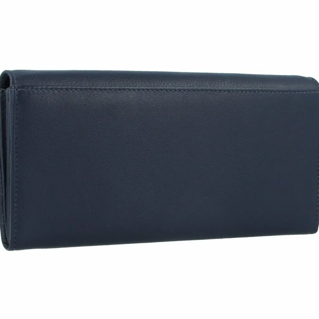 Esquire Damengeldbörsen Querformat<Viktoria Geldbörse RFID Leder 18,5 cm navy