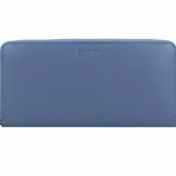 Hot Esquire Viktoria Geldbörse RFID Leder 19 cm taubenblau