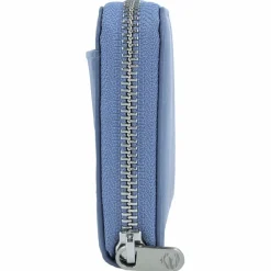 Hot Esquire Viktoria Geldbörse RFID Leder 19 cm taubenblau