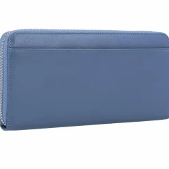 Hot Esquire Viktoria Geldbörse RFID Leder 19 cm taubenblau