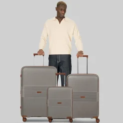 Farmhood Koffersets Als Hartgepäck|Koffersets 3-Teilig<Eco Edition 02 4 Rollen Kofferset 3-teilig mit Dehnfalte cappuccino