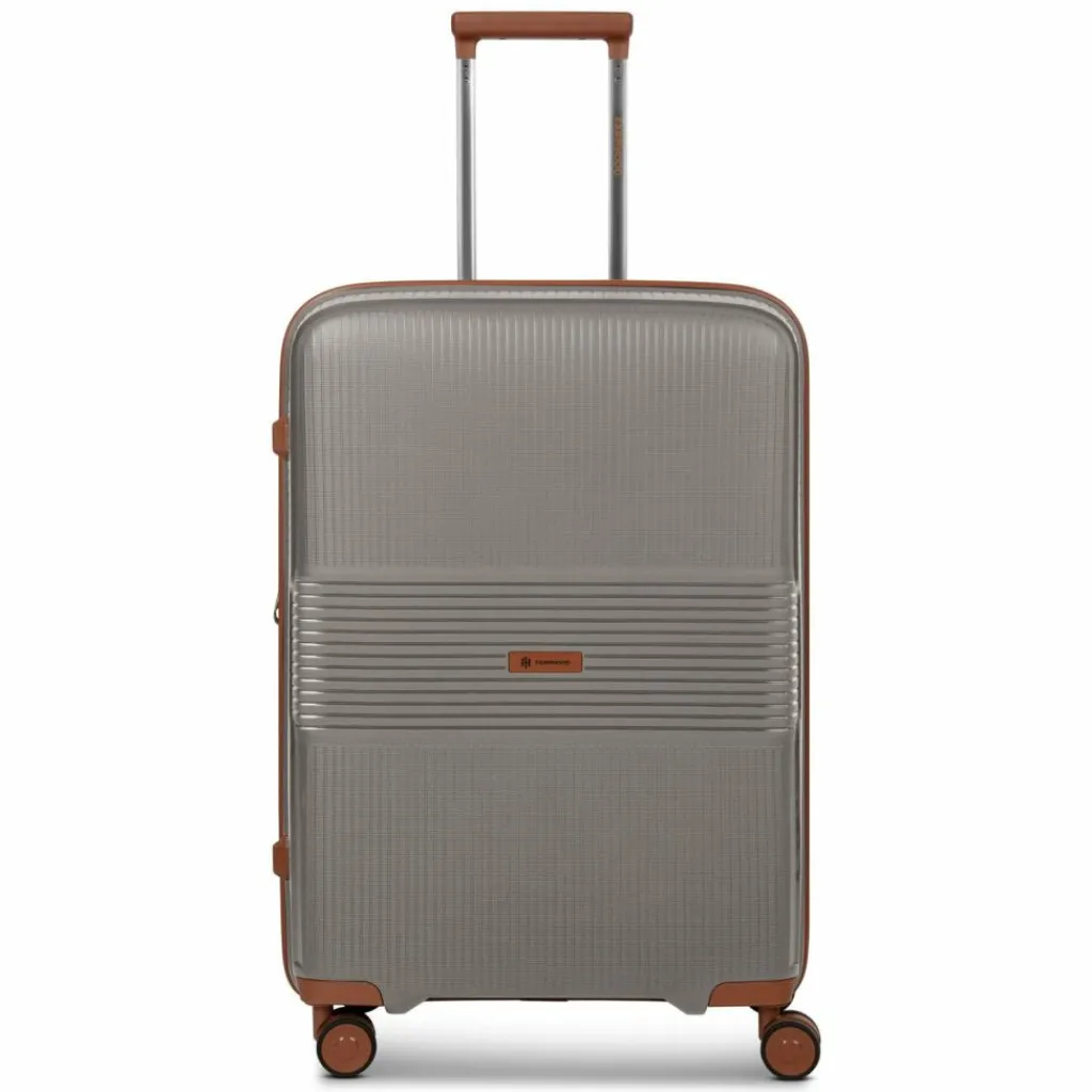 Farmhood Hartgepäck|4-Rollen Koffer<Eco Edition 02 4 Rollen Trolley 67 cm mit Dehnfalte cappuccino