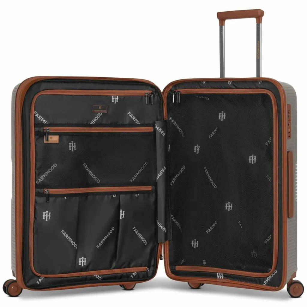 Farmhood Hartgepäck|4-Rollen Koffer<Eco Edition 02 4 Rollen Trolley 67 cm mit Dehnfalte cappuccino