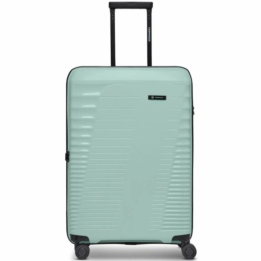 Farmhood Hartgepäck|4-Rollen Koffer<Eco Edition 4 Rollen Trolley 67 cm mit Dehnfalte mint
