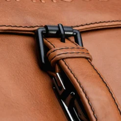 Farmhood Memphis Aktentaschen Messenger Leder 32 cm cognac