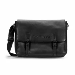 Hot Farmhood Memphis Aktentaschen Messenger Leder 38 cm Laptopfach black