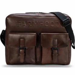 Farmhood Messenger Bags|Laptoptaschen<Memphis Aktentaschen Messenger Leder 38 cm Laptopfach dark brown