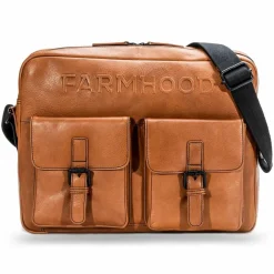 Farmhood Memphis Aktentaschen Messenger Leder 38 cm Laptopfach cognac 2