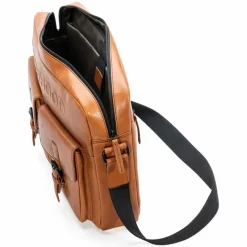 Farmhood Memphis Aktentaschen Messenger Leder 38 cm Laptopfach cognac 2
