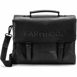 Farmhood Aktentaschen<Memphis Aktentasche XXL 3 Fächer Leder 39 cm black 2