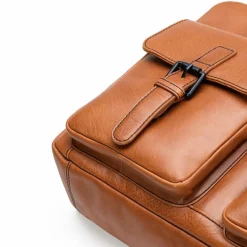 New Farmhood Memphis Aktentasche Leder 39 cm Laptopfach cognac