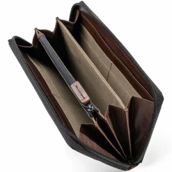 Outlet Farmhood Memphis Geldbörse RFID Schutz Leder 19.5 cm dark brown